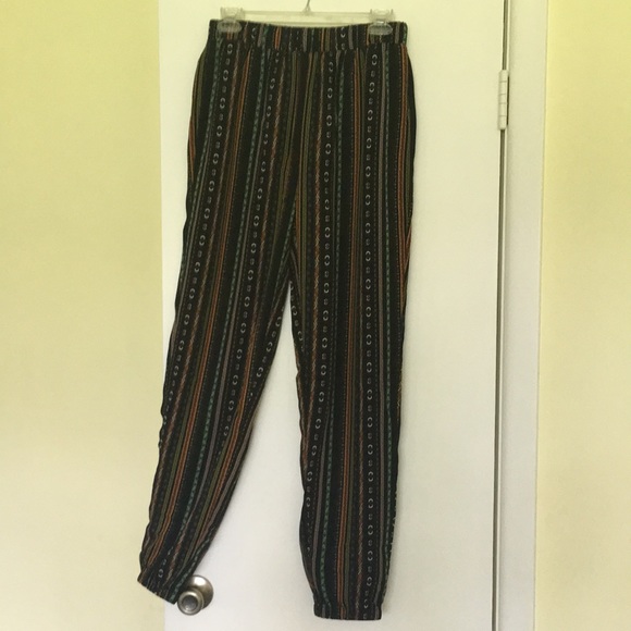 Shein Elastic Waist Tribal Print Pants - Picture 6 of 8